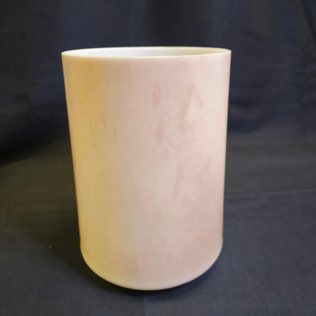 [533] [#533] 6" Amber Infused Quartz Crystal Singing Bowl | F0