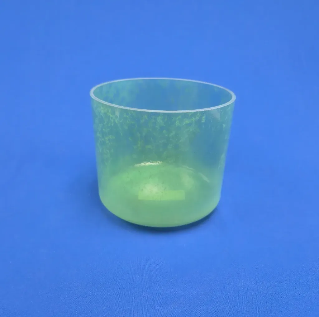 [536] Tsavorite Infused Quartz Crystal Singing Bowl | 6.5" | A#-13