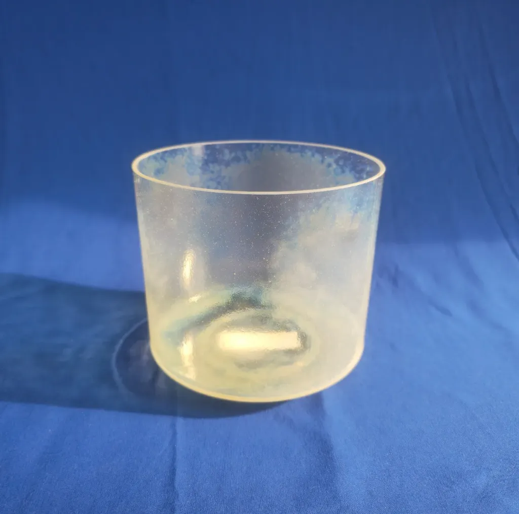 [540] [#540] 6.5" Scapolite Infused Quartz Crystal Singing Bowl | 4F+12 | 352 Hz