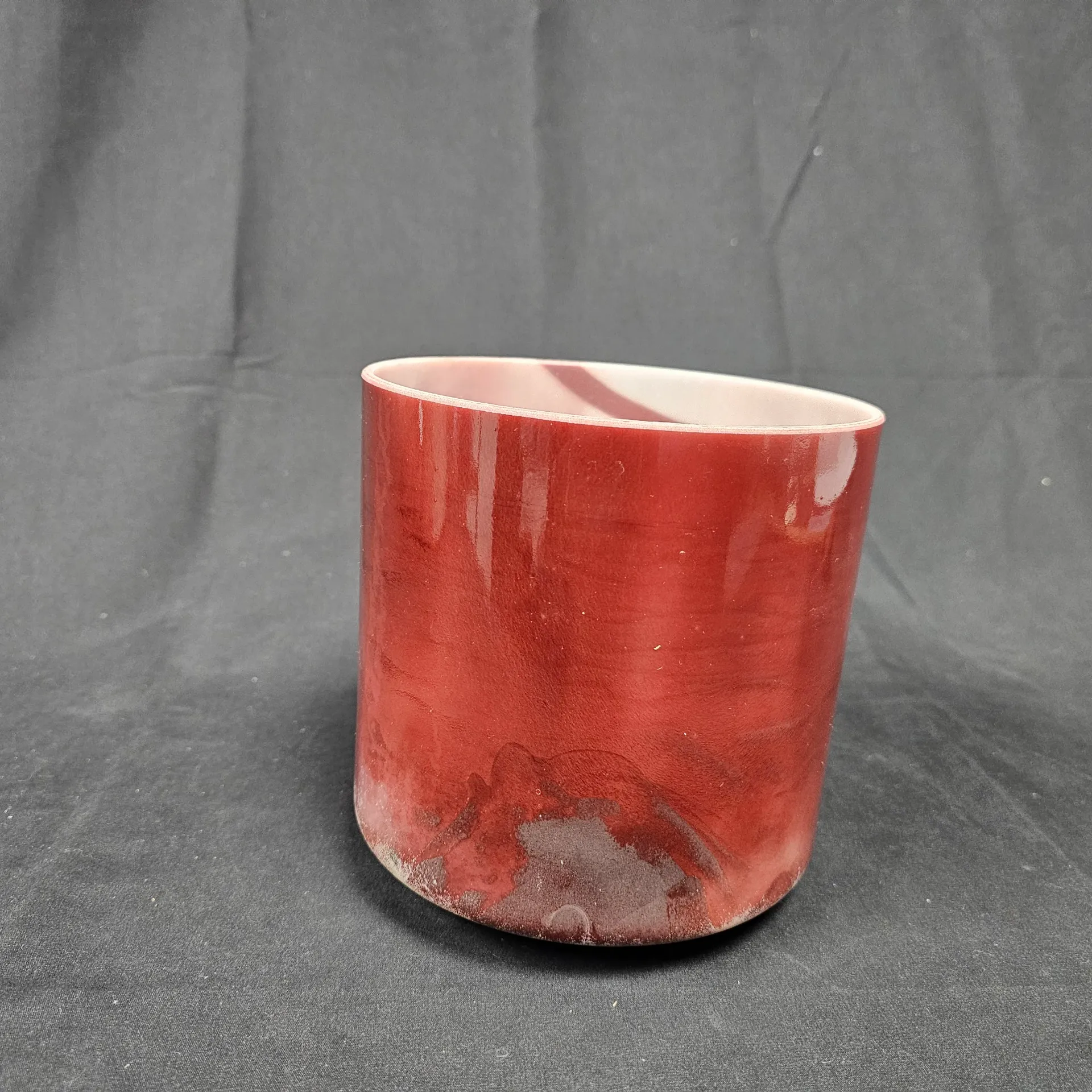 [#921] 6.5" Malaya Purple Garnet Infused Quartz Crystal Singing Bowl | 4A#-45 | 454 Hz