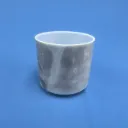 [#940] 6.5" Chrysocolla Infused Quartz Crystal Singing Bowl | 4B -6 | 492 Hz