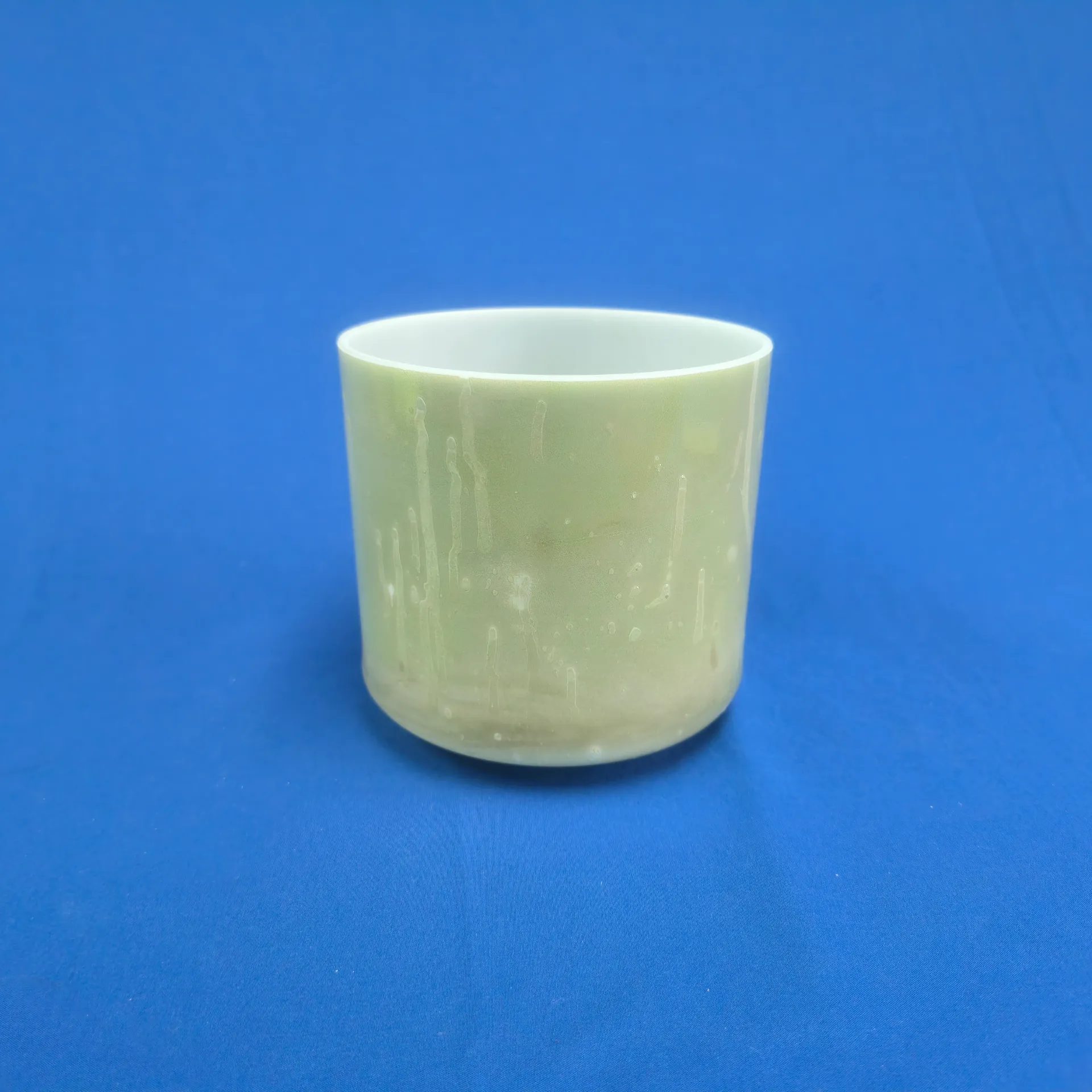 [1009] [#1009] 6" Green Aventurine Infused Quartz Crystal Singing Bowl | B+35