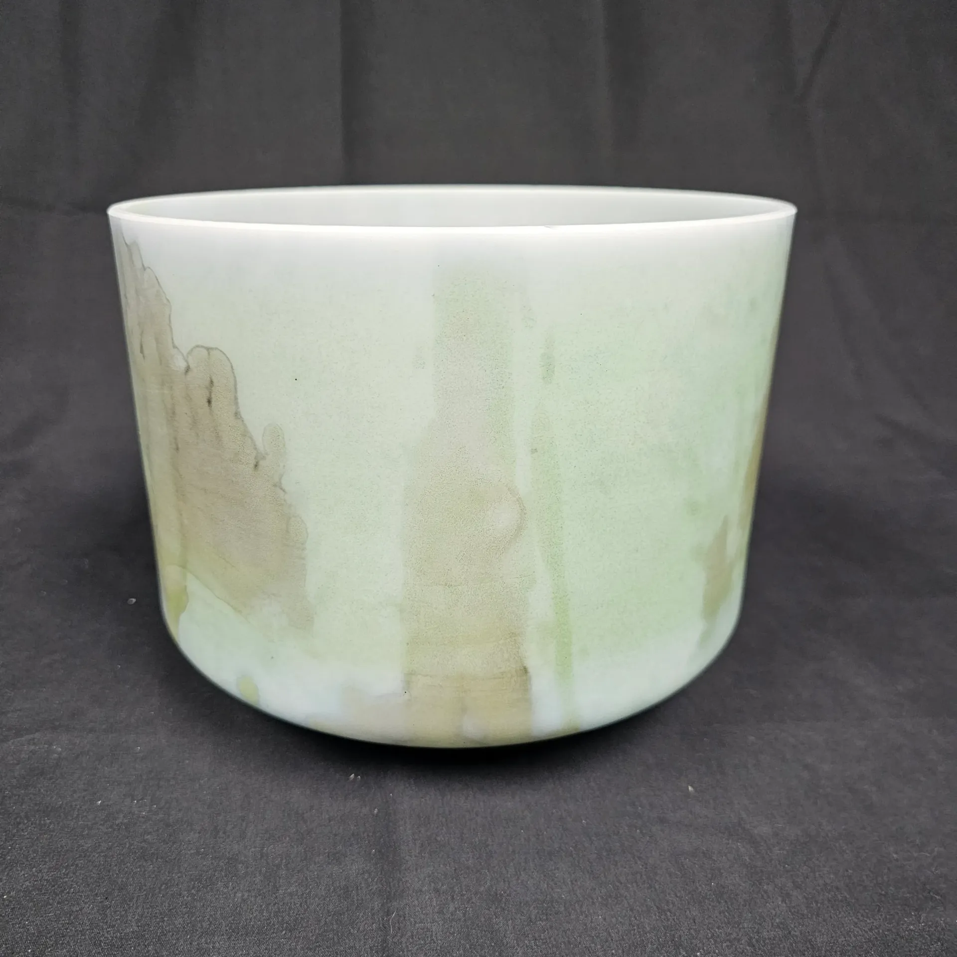 [1092] [#1092] 9" Chrysocolla Infused Quartz Crystal Singing Bowl | 4D#+21 | 315 Hz