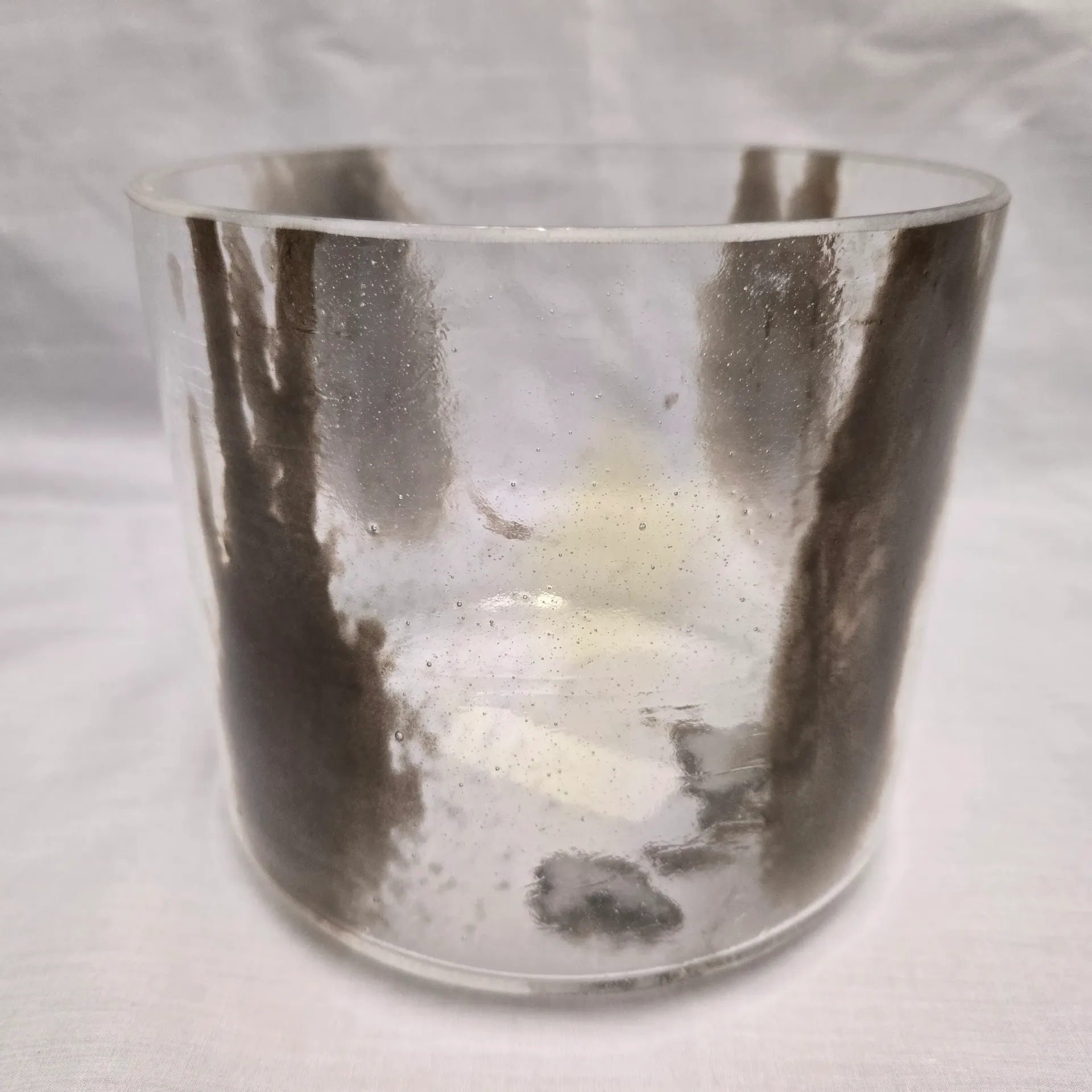 [1284] [#1284] 6.5" Herkimer Diamond Infused Quartz Crystal Singing Bowl | 4A#-25 | 459 Hz