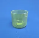 [#1296] 6.5" Tsavorite Infused Quartz Crystal Singing Bowl | G#+40