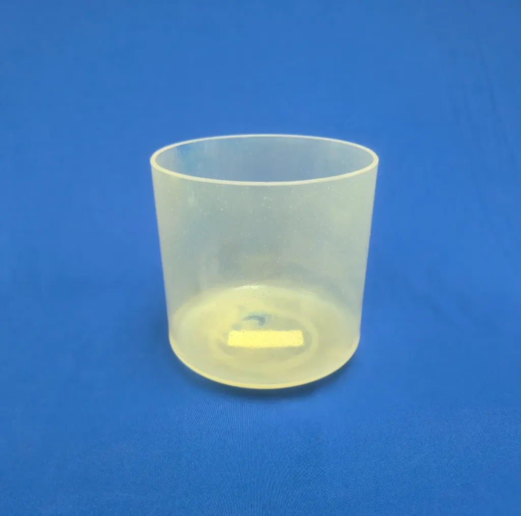 [1312] [#1312] 6.5" Scapolite Infused Quartz Crystal Singing Bowl | F#-5