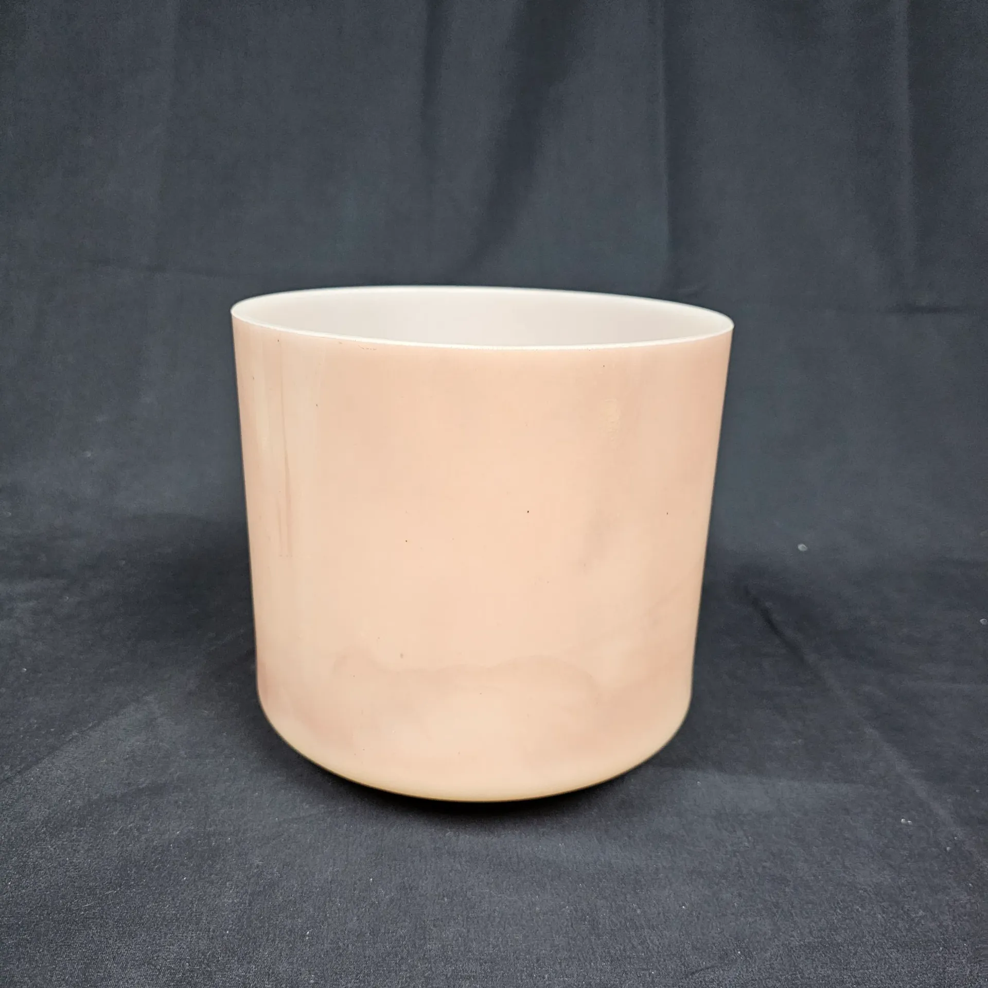 [1344] [#1344] 7" Amber Infused Quartz Crystal Singing Bowl | 4G+8 | 393 Hz