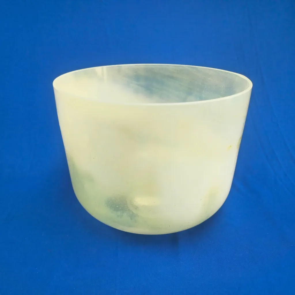 [#1422] 12" Scapolite Infused Quartz Crystal Singing Bowl | D-30