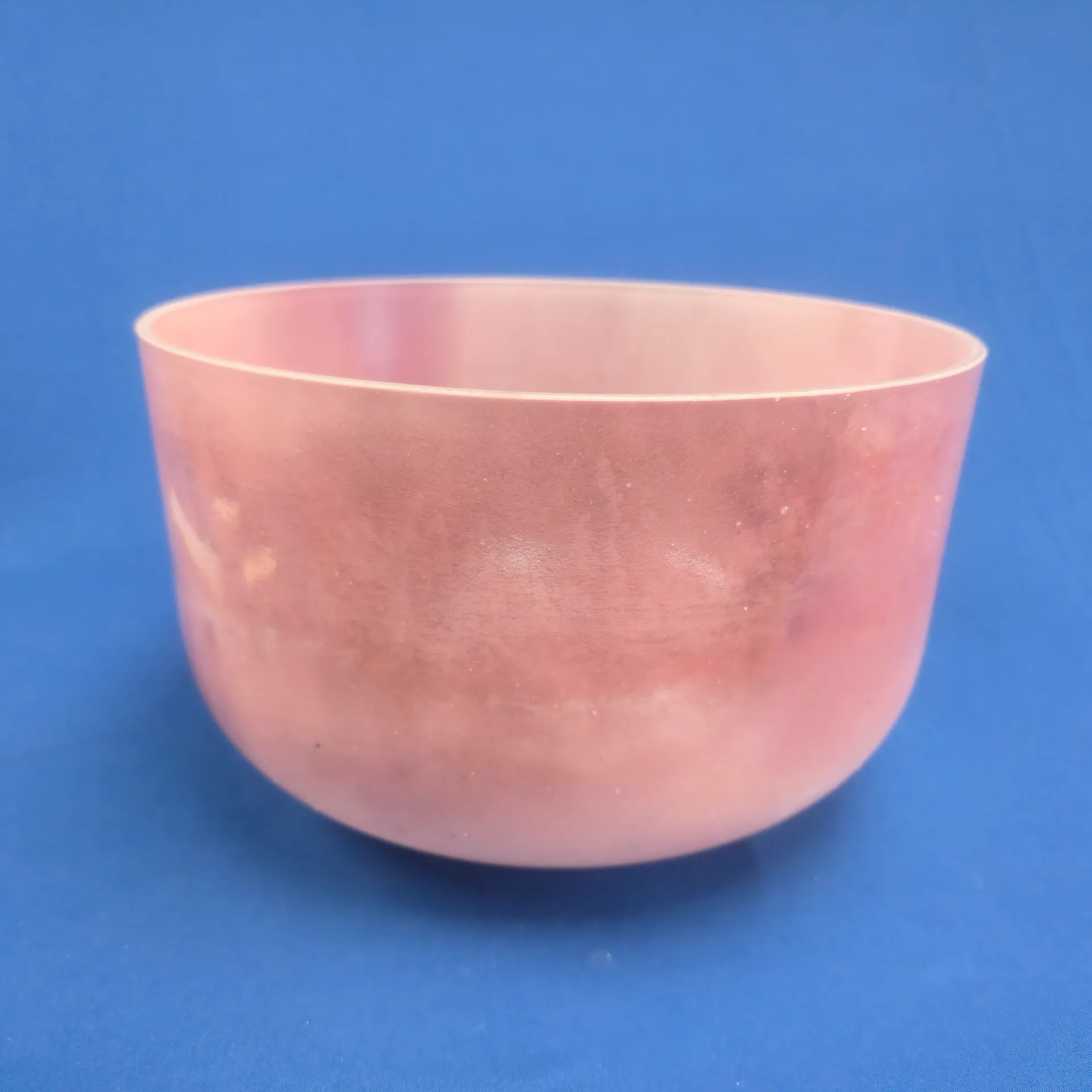 [#1425] 12" Peach Garnet Infused Quartz Crystal Singing Bowl | A-40