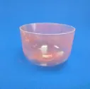 [#1438] 12" Pink Spinel Infused Quartz Crystal Singing Bowl | F#+15