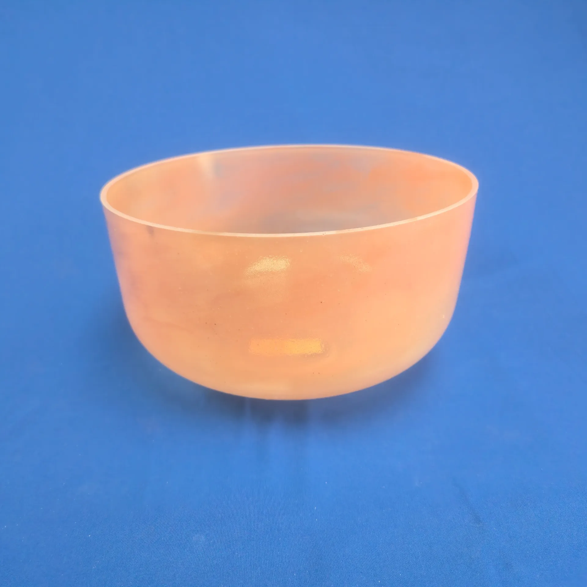 [#1441] 12" Spessartite Garnet Infused Quartz Crystal Singing Bowl | F#+30