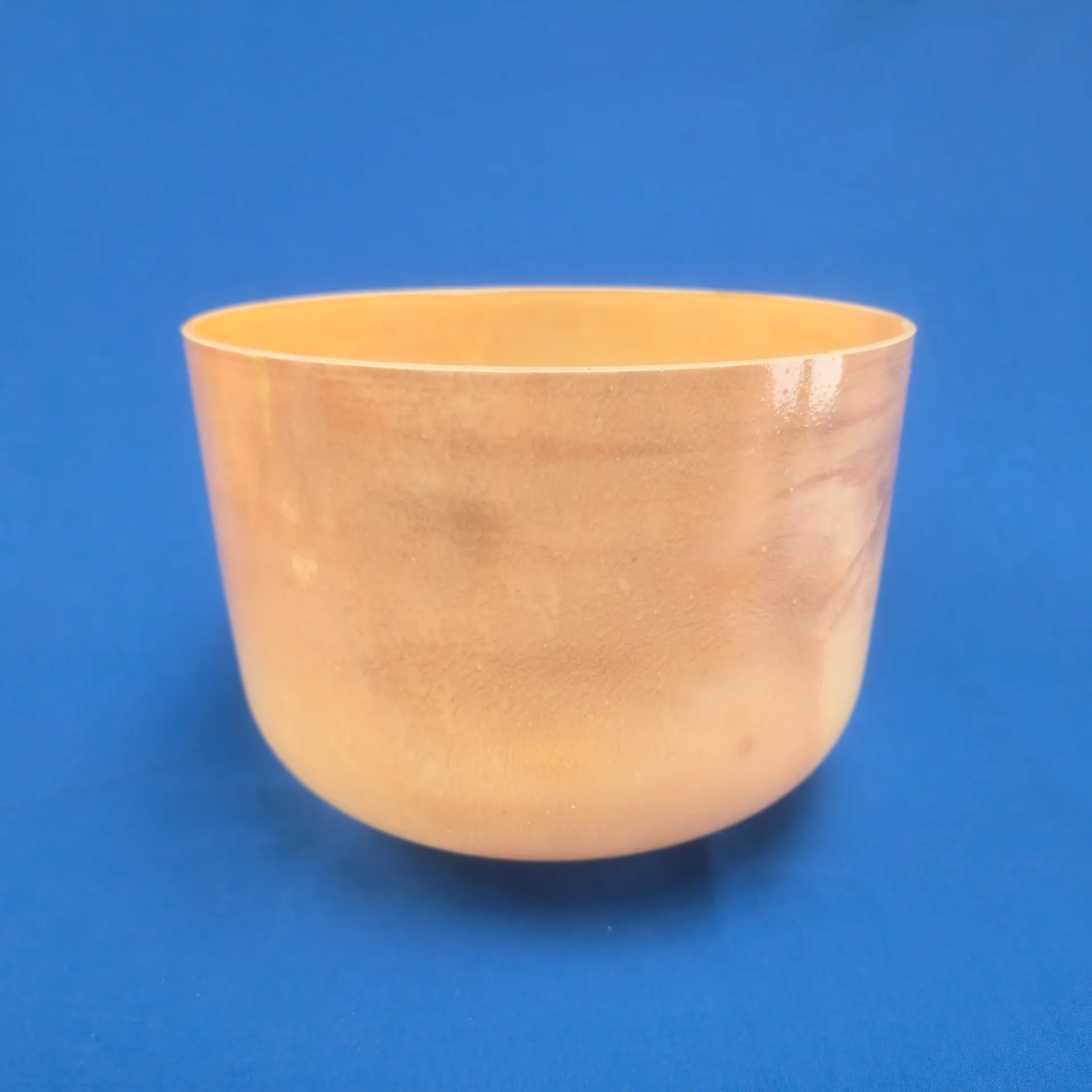 [#1442] 12" Spessartite Infused Quartz Crystal Singing Bowl | D+30