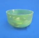 [#1464] 12" Tsavorite Infused Quartz Crystal Singing Bowl | G#-15