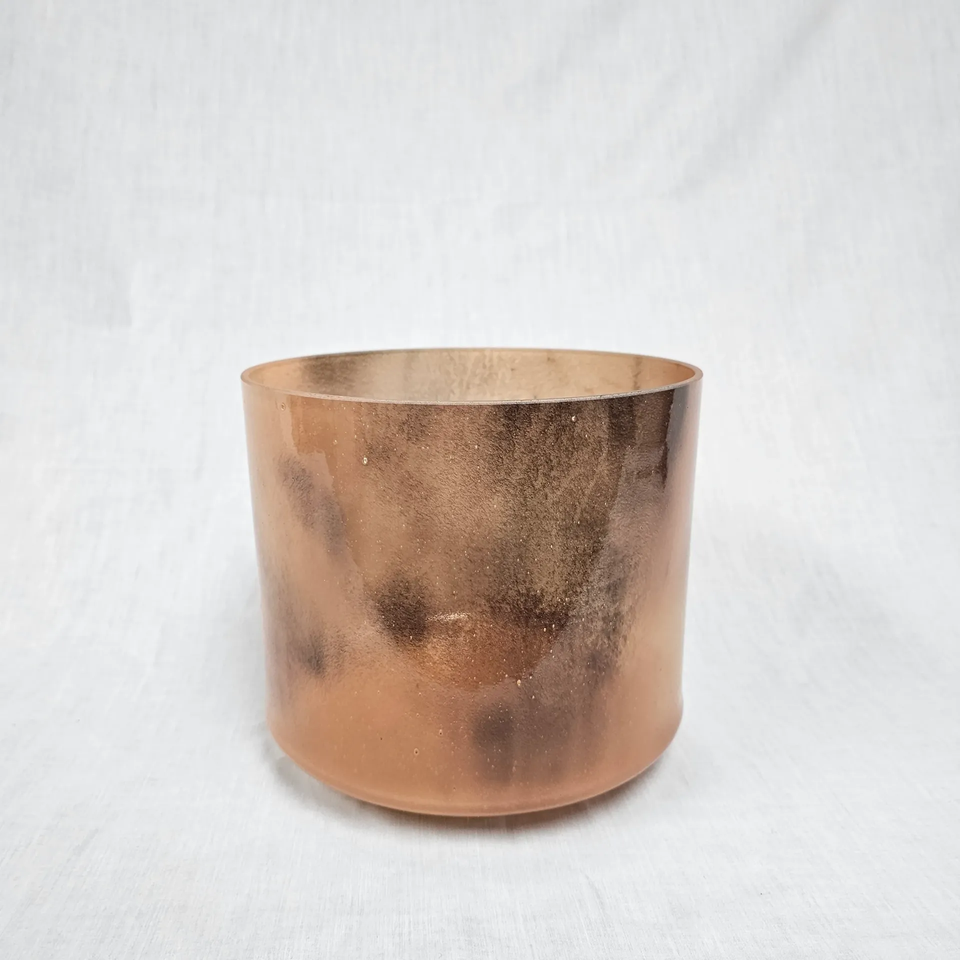 [1514] [#1514] 9" Spessartite Garnet Infused Quartz Crystal Singing Bowl | 3B-24 | 244 Hz