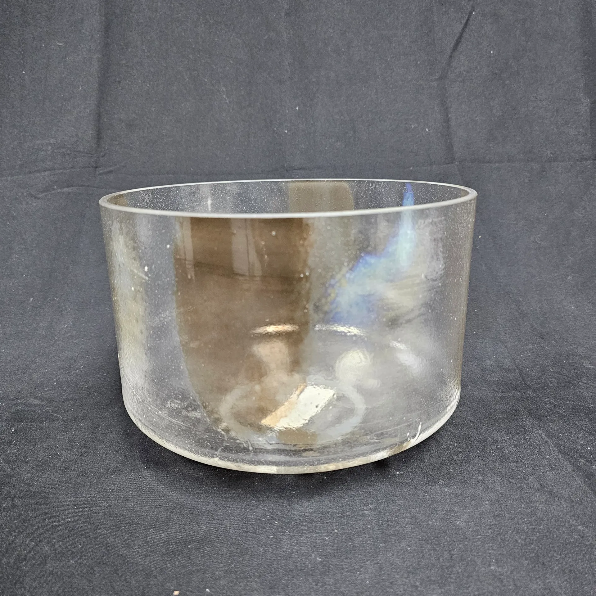 [#1550] 9" Herkimer Diamond Infused Quartz Crystal Singing Bowl | 4F-25 | 344 Hz