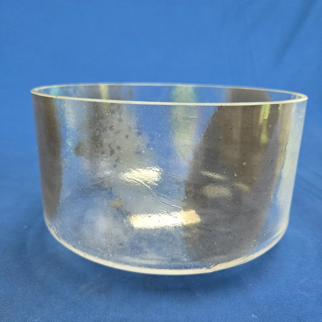 [1554] [1554] Herkimer Diamond Infused Quartz Crystal Singing Bowl | 9" | F-15