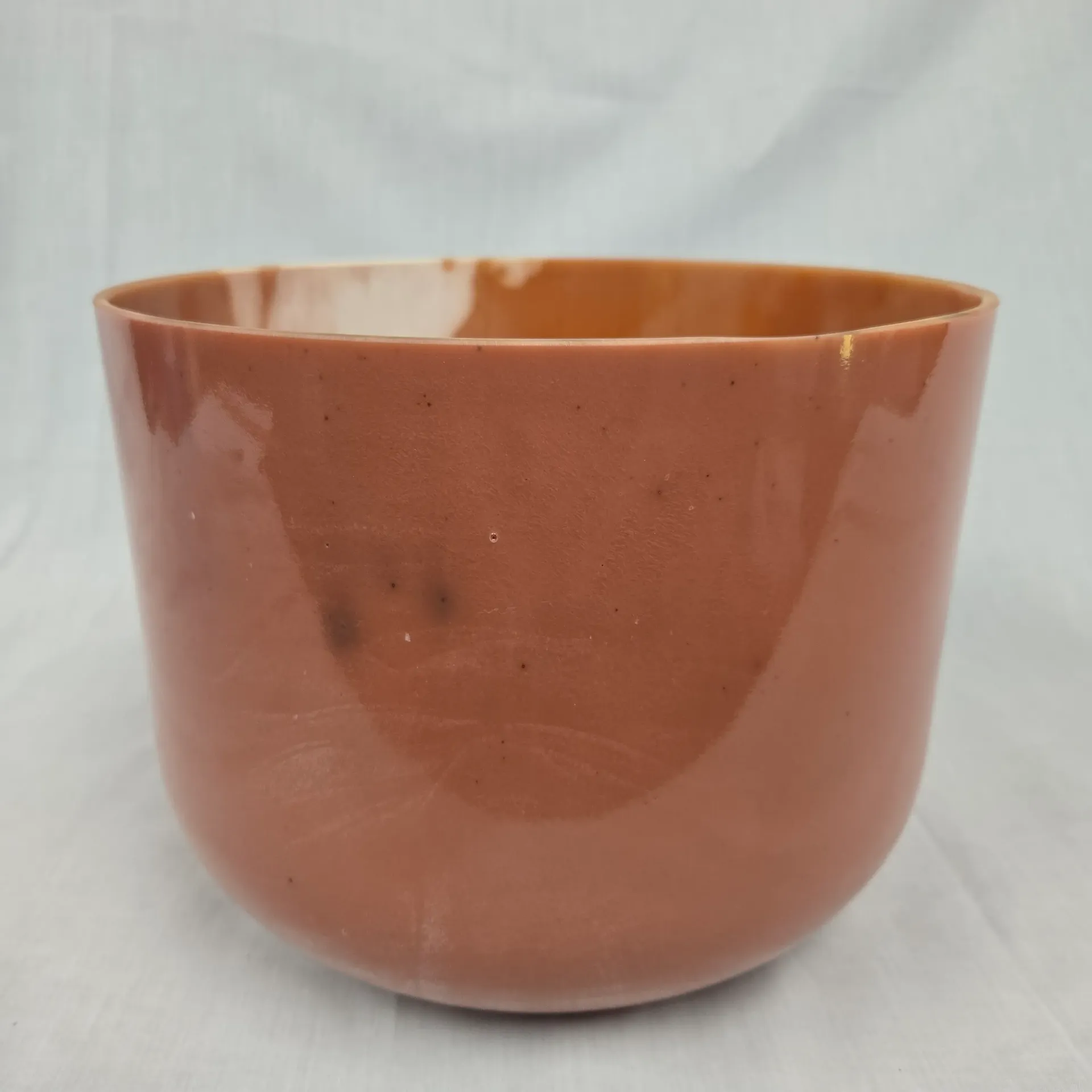 [#1576] Hessonite Infused Quartz Crystal Singing Bowl | 10" | G#-15