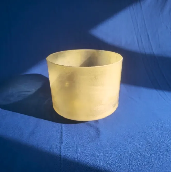 [#1598] 9" Scapolite Infused Quartz Crystal Singing Bowl | C#+20