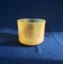 [#1600] 9" Scapolite Infused Quartz Crystal Singing Bowl | D-25