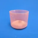 [#1605] 9" Peach Garnet Infused Quartz Crystal Singing Bowl | D-20