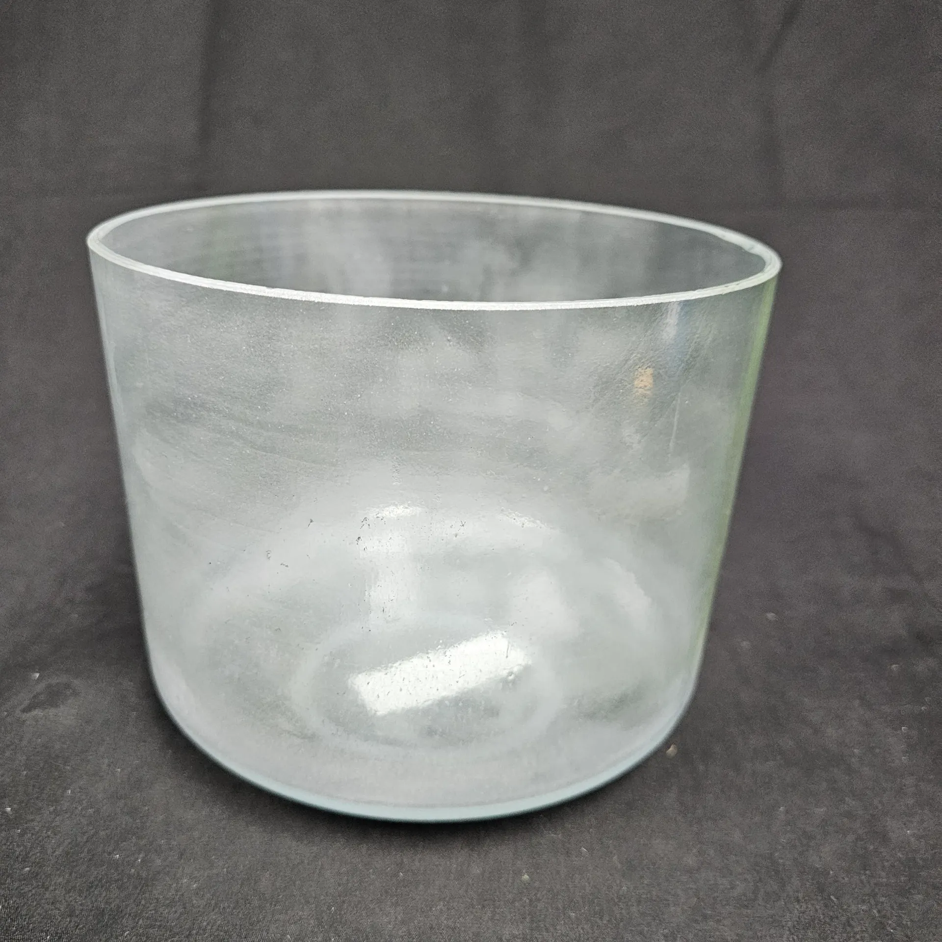 [#1627] 9" Green Amethyst Infused Quartz Crystal Singing Bowl | 4D#+5 | 312 Hz