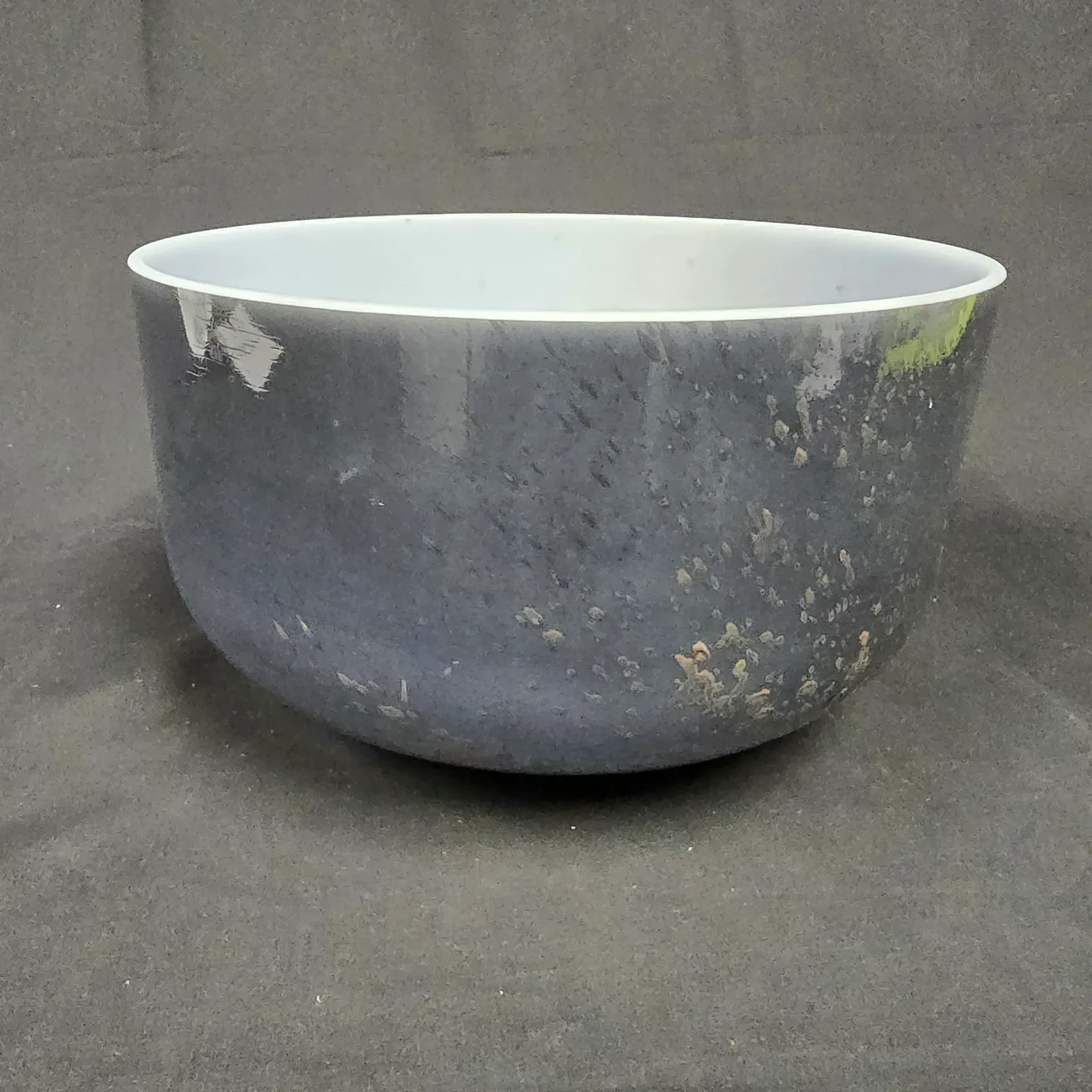 [#1683] 10" Galena Infused Quartz Crystal Singing Bowl | 4C#-2 | 276 Hz