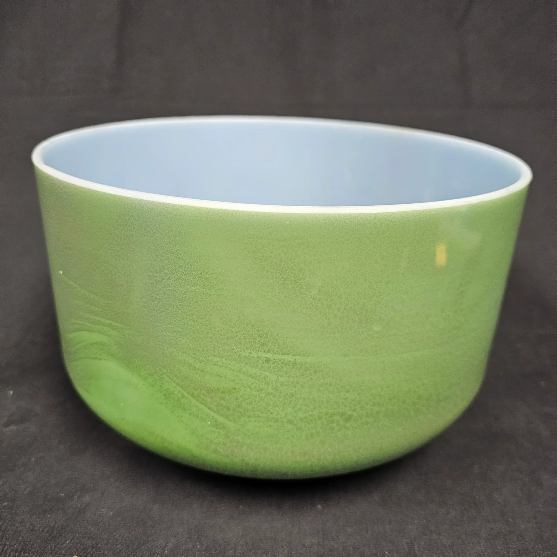 [#1719] 10" Dioptase Infused Quartz Crystal Singing Bowl | 4D-41 | 286 Hz