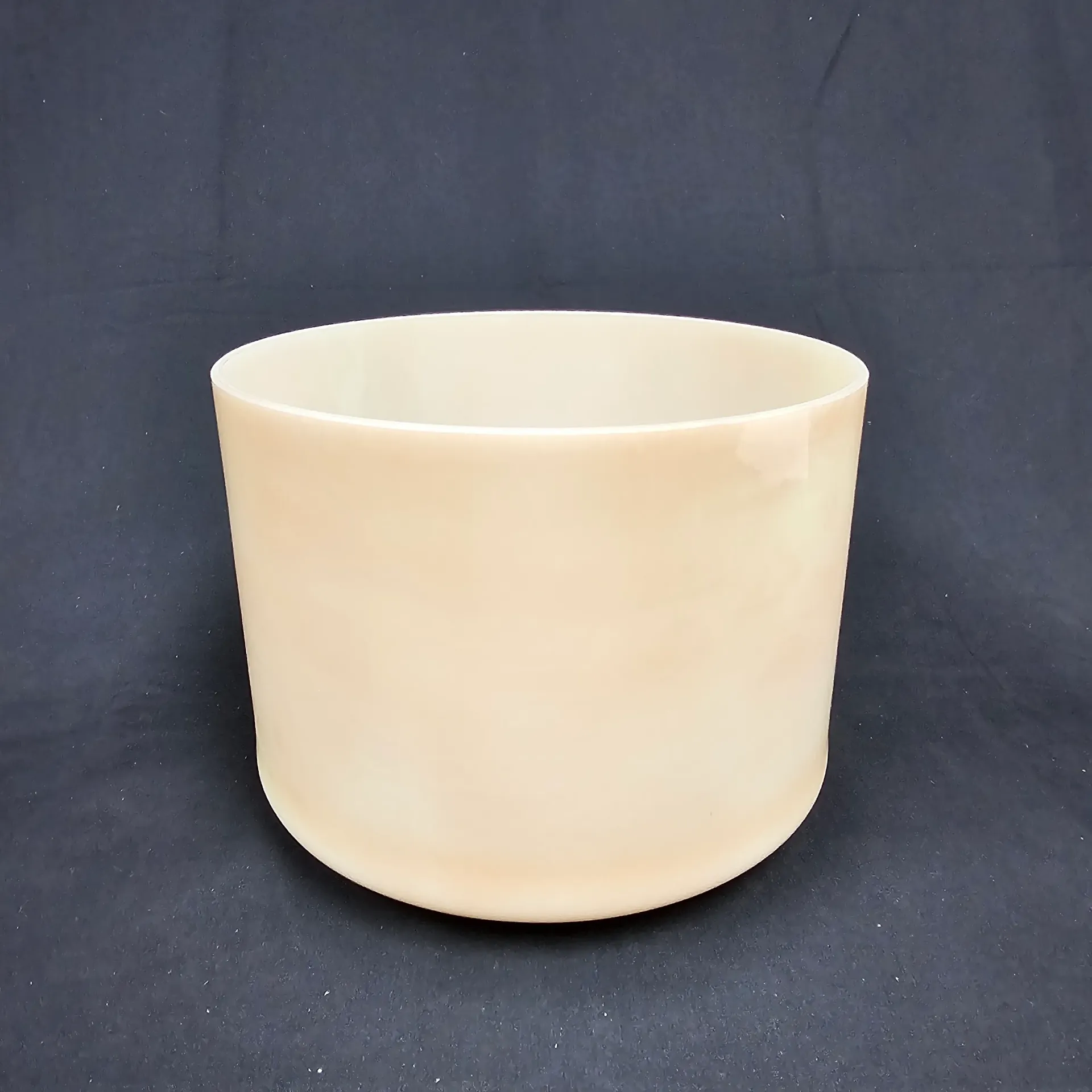 [#1726] 8" Amber Infused Quartz Crystal Singing Bowl | 4D+5 | 295 Hz