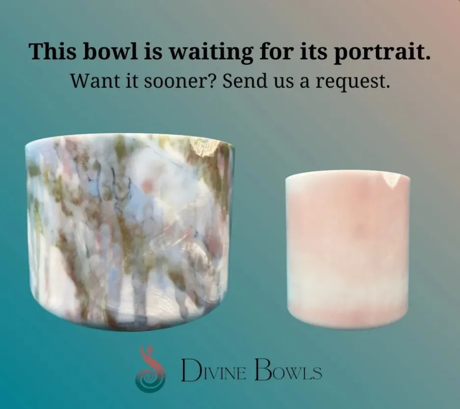 [1787] Lapis Infused Quartz Crystal Singing Bowl | 8" | D#-10