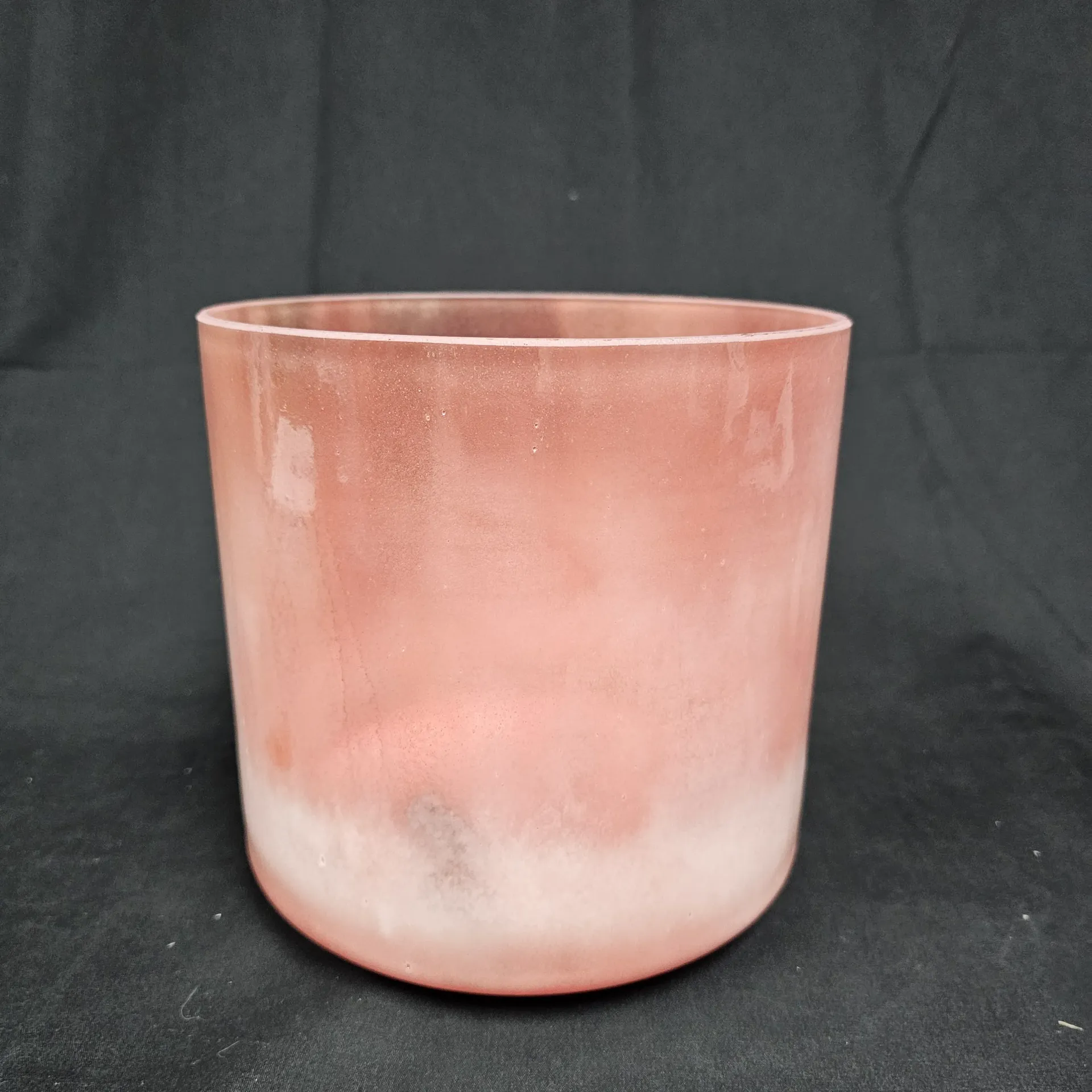 [#1797] 8" Pink Spinel Infused Quartz Crystal Singing Bowl | 4D#+3 | 312 Hz