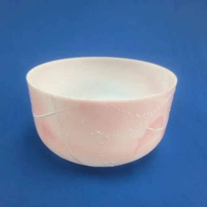 [#1846] 12" Cobalt Calcite Infused Quartz Crystal Singing Bowl | F#+35