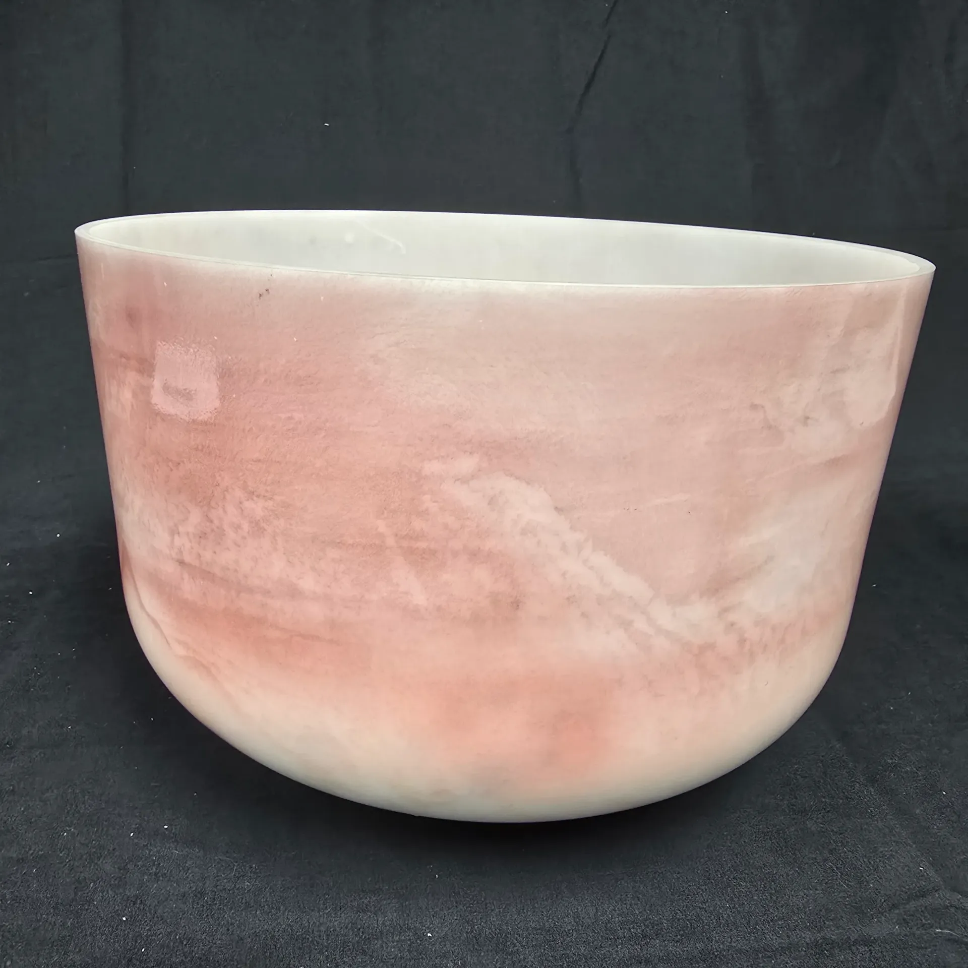 [1857] [#1857] 12" Halite Infused Quartz Crystal Singing Bowl | 3G-23 | 193 Hz