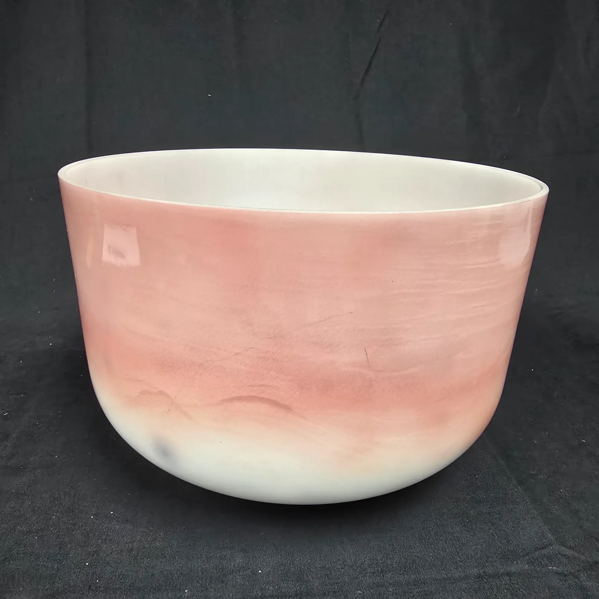 [1859] [#1859] 12" Halite Infused Quartz Crystal Singing Bowl | 3F+25 | 177 Hz