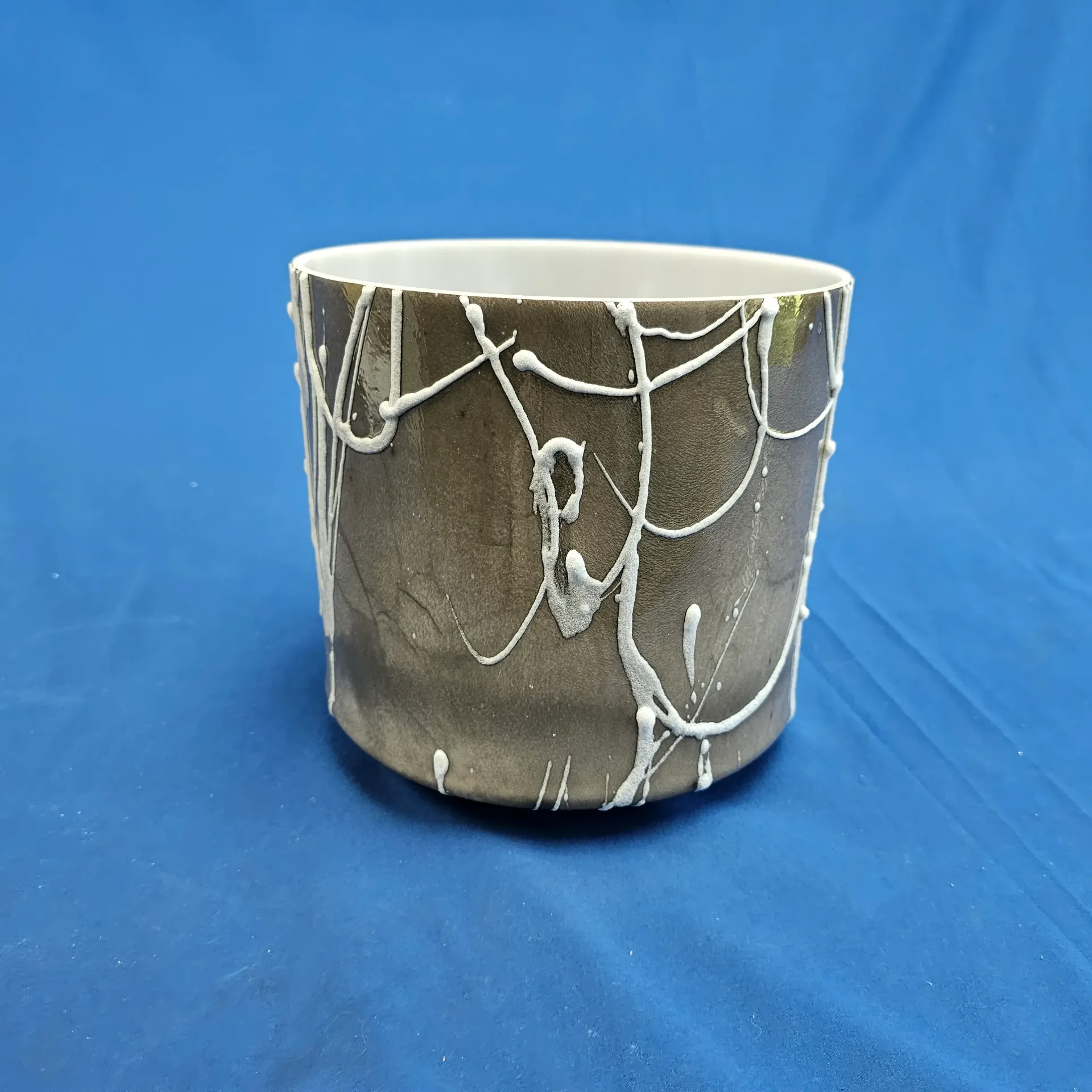 [1882] [#1882] | Stibnite Infused Quartz Crystal Singing Bowl | 8" | C-15