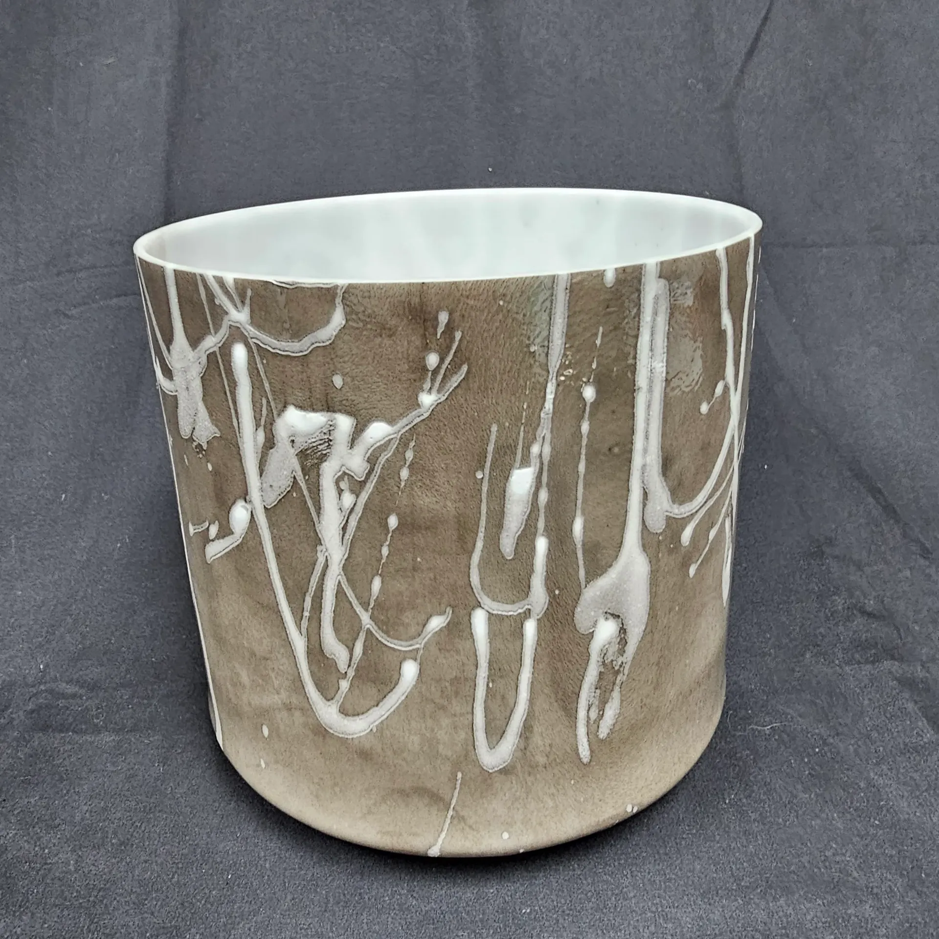 [#1882] 8" Stibnite Infused Quartz Crystal Singing Bowl | 4C-15 | 259 Hz