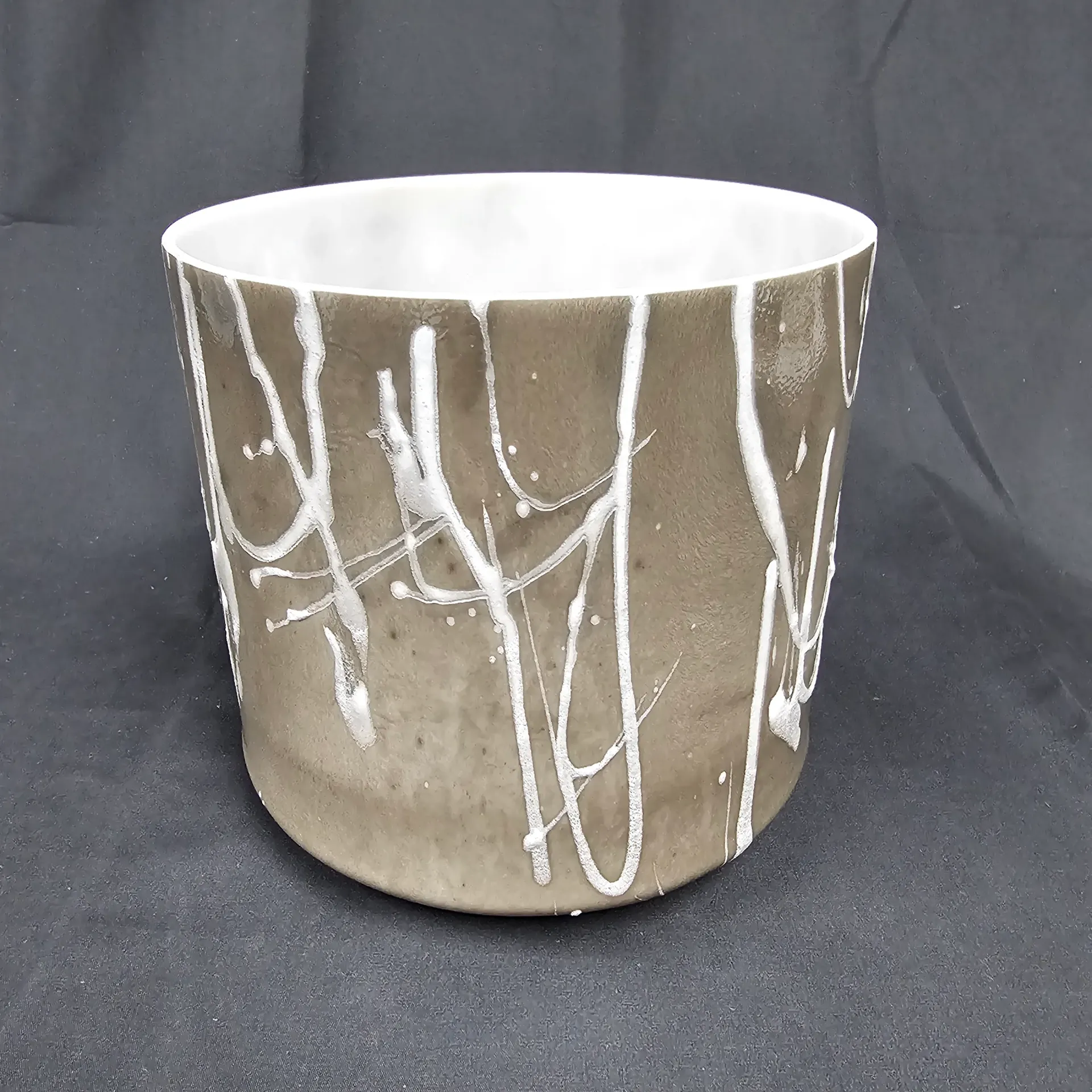 [1882] [#1882] 8" Stibnite Infused Quartz Crystal Singing Bowl | 4C-15 | 259 Hz