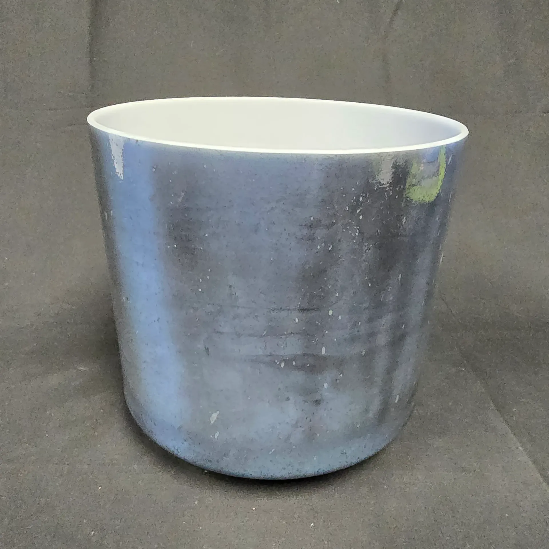 [#1887] 8" Galena Infused Quartz Crystal Singing Bowl | 4C#+42 | 284 Hz