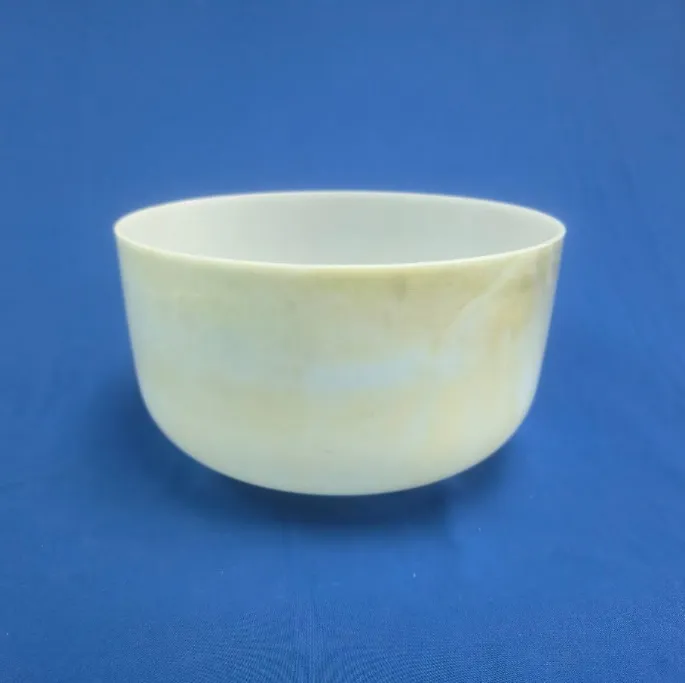 [#1904] 12" Chrysocolla Infused Quartz Crystal Singing Bowl | E-45