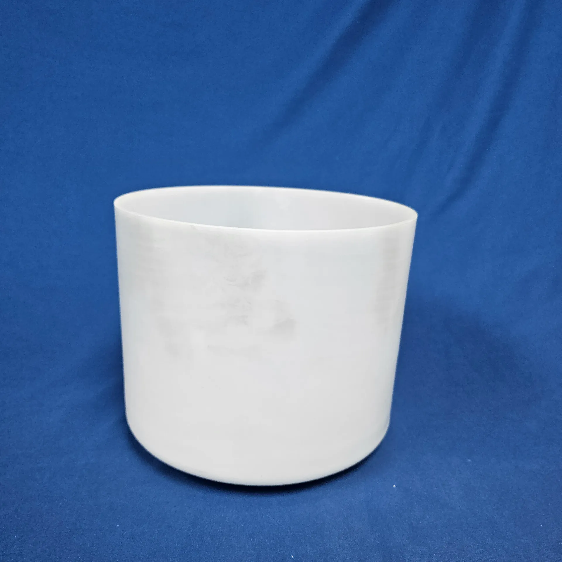 [#1927] 8" Moonstone Infused Quartz Crystal Singing Bowl | 4D+13 | 296 Hz