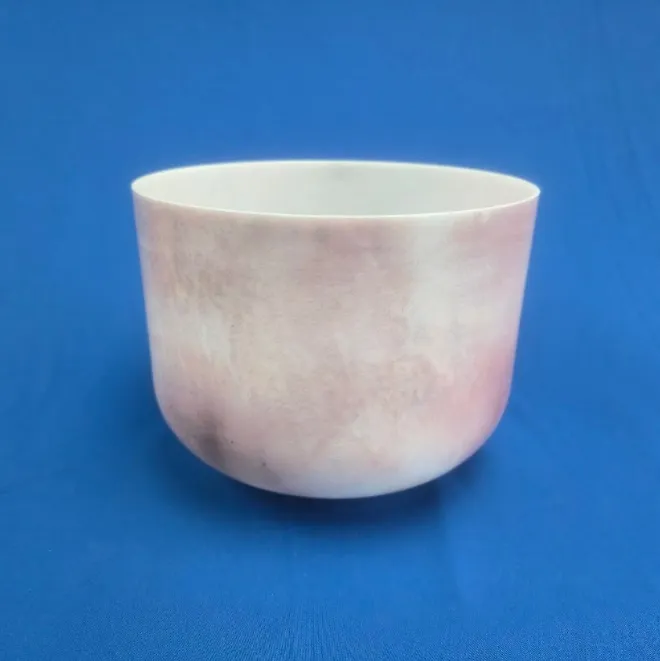 [#1960] 10" Purple Ruby Infused Quartz Crystal Singing Bowl | G+10