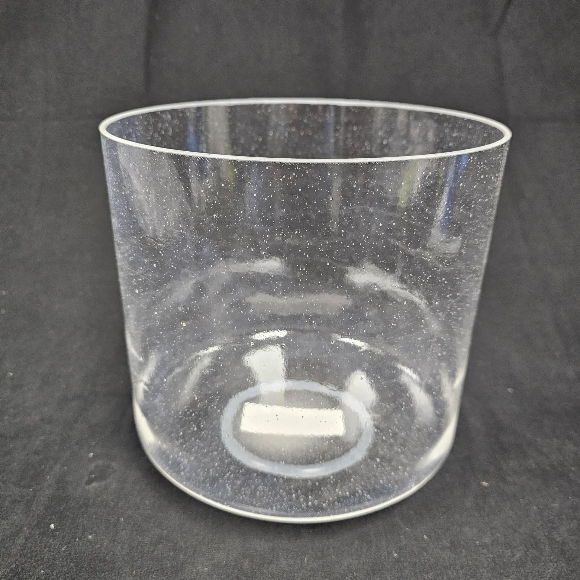 [#1969] 8" Clear Quartz Crystal Singing Bowl | 3A-37 | 215 Hz