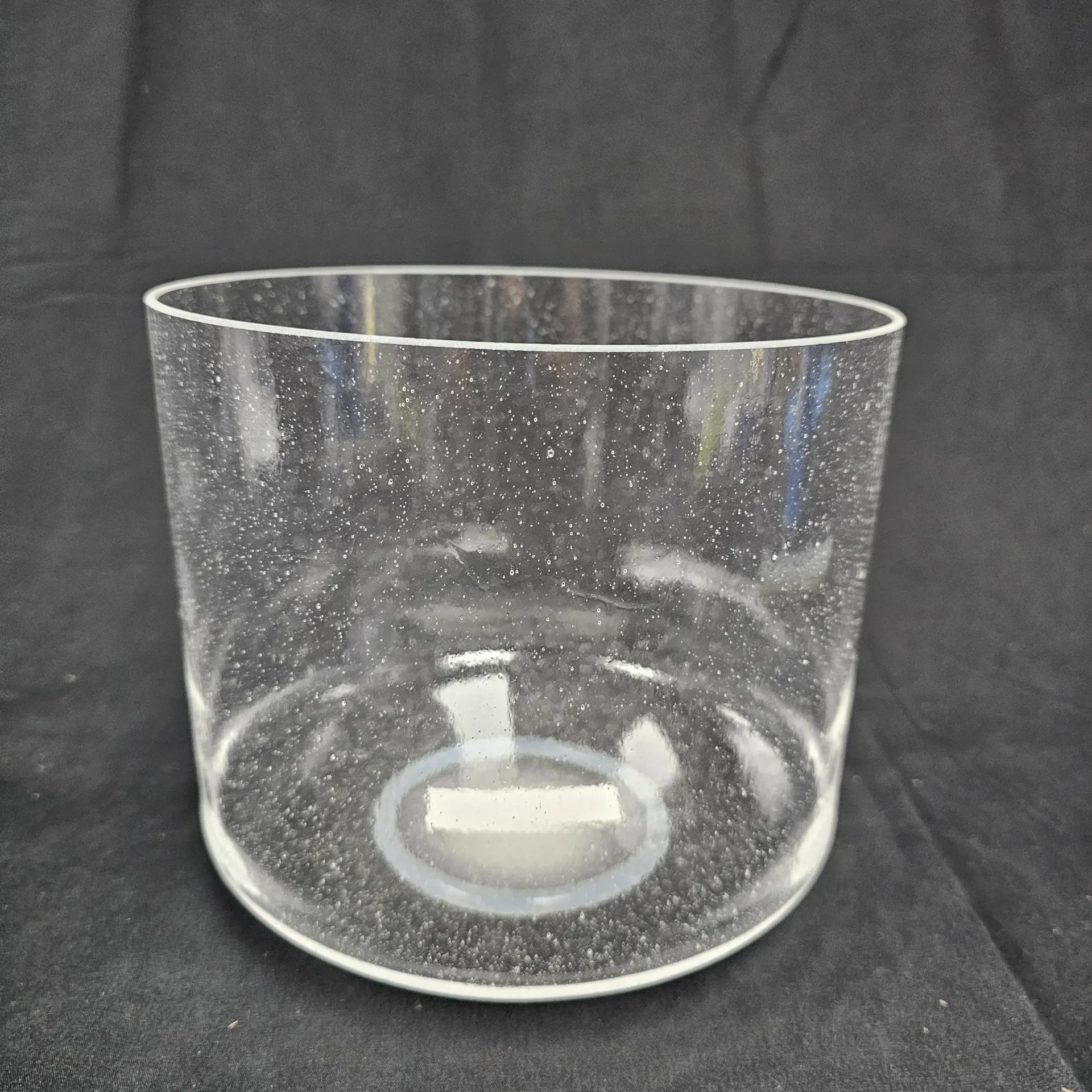 [#1971] 8" Clear Quartz Crystal Singing Bowl | 3A#-25 | 229 Hz