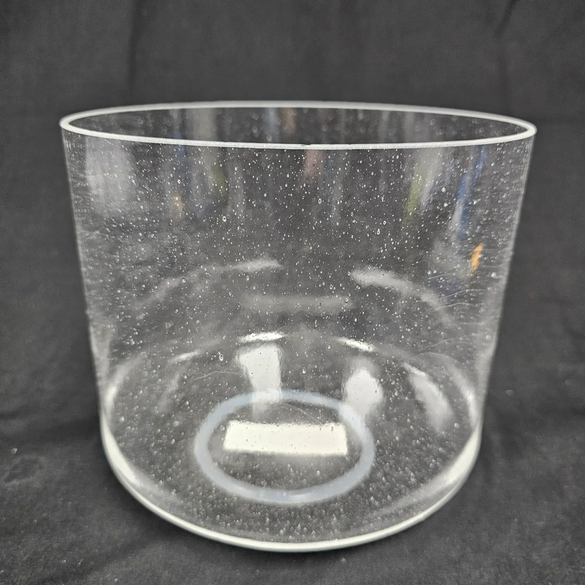 [#1976] 8" Clear Quartz Crystal Singing Bowl | 3A+41 | 225 Hz