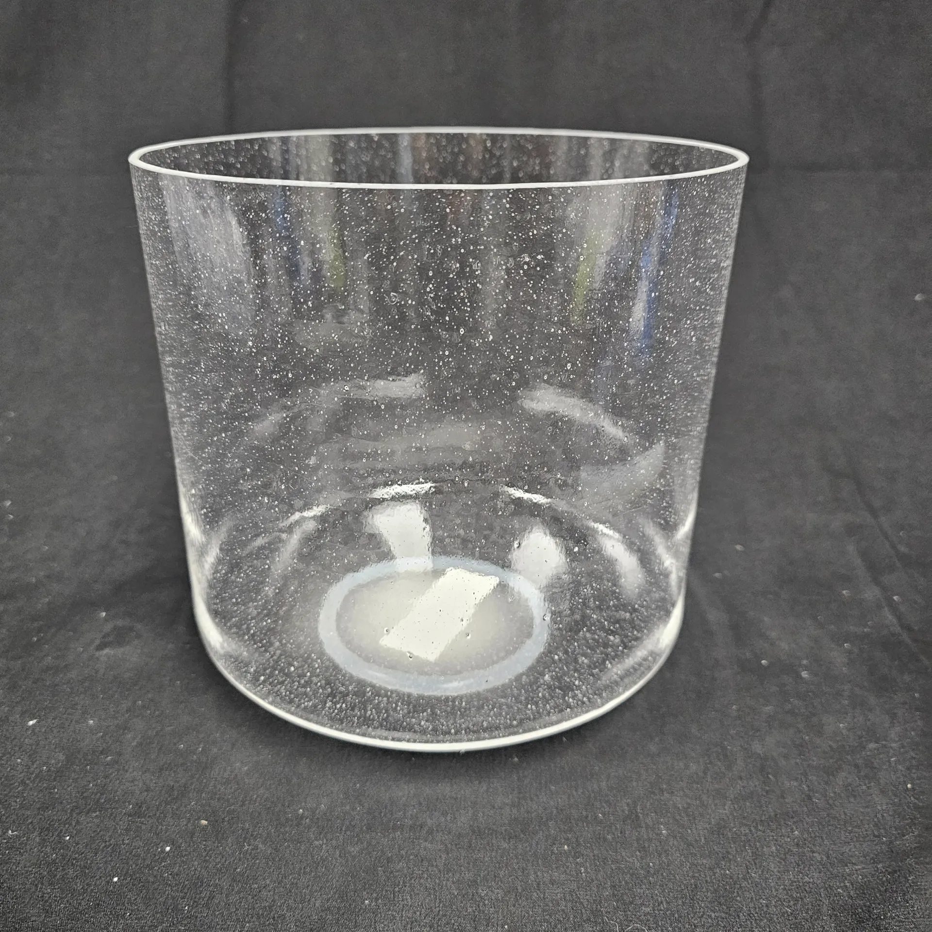 [1977] [#1977] 8" Clear Quartz Crystal Singing Bowl | 3A+33 | 224 Hz