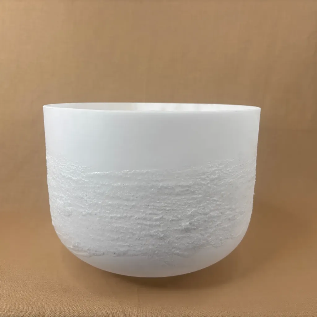 [1983] Pure Epsom Salt Quartz Crystal Singing Bowl | 10" A Note | Uplift Frequencies | #1983