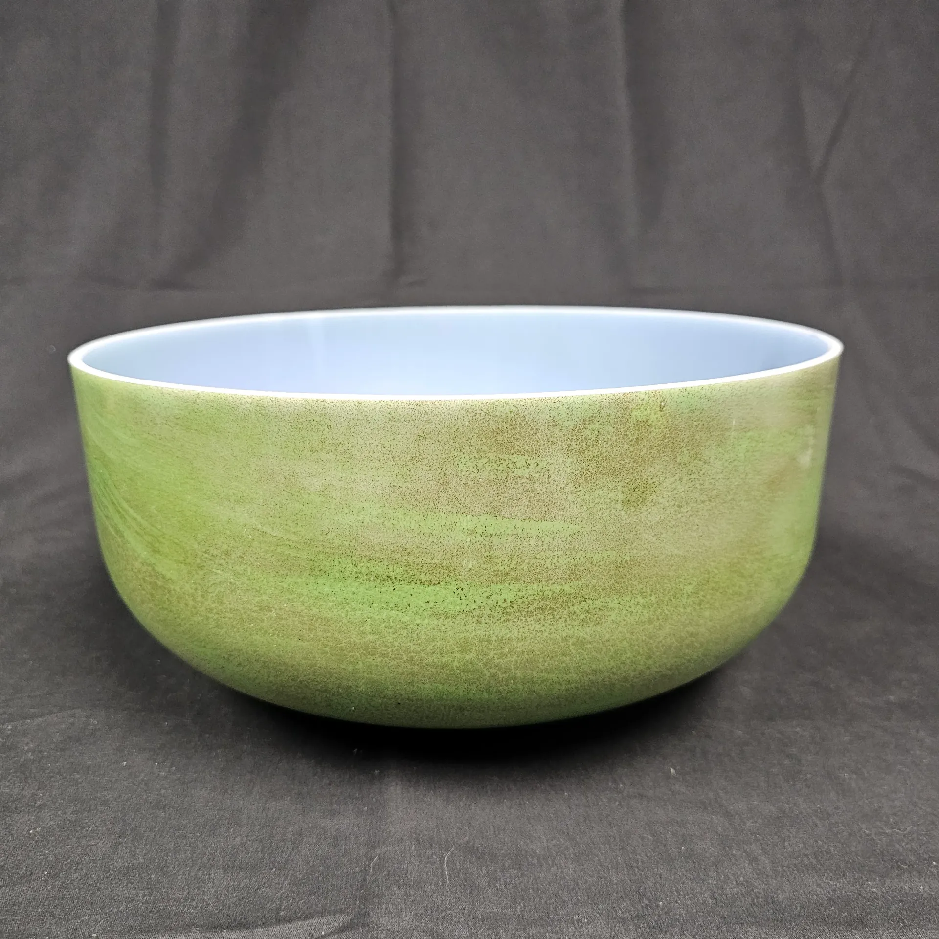 [1988] [#1988] 12" Matcha Infused Quartz Crystal Singing Bowl | 3B+6 | 247 Hz