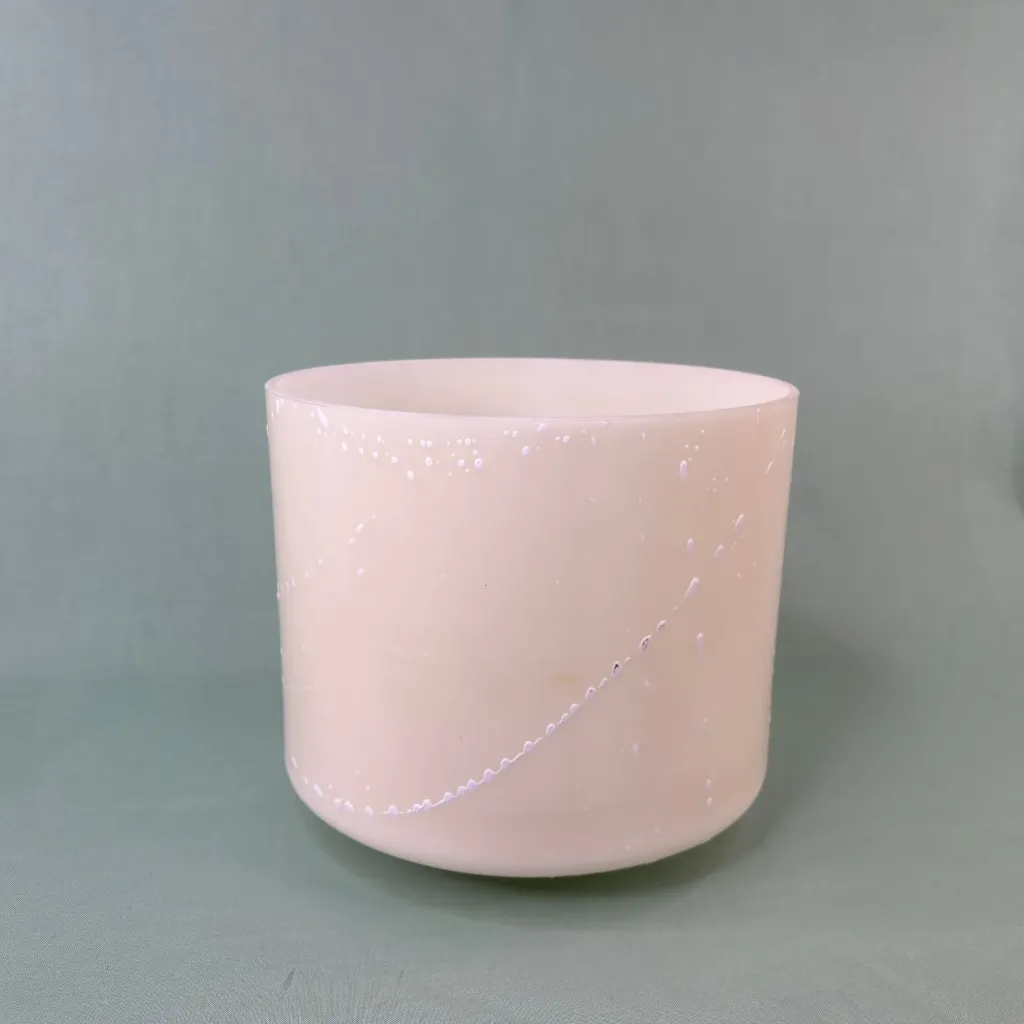 [2149] Devalite Quartz Crystal Singing Bowl | 8" D# Note (+37) | Uplift Frequencies | #2149