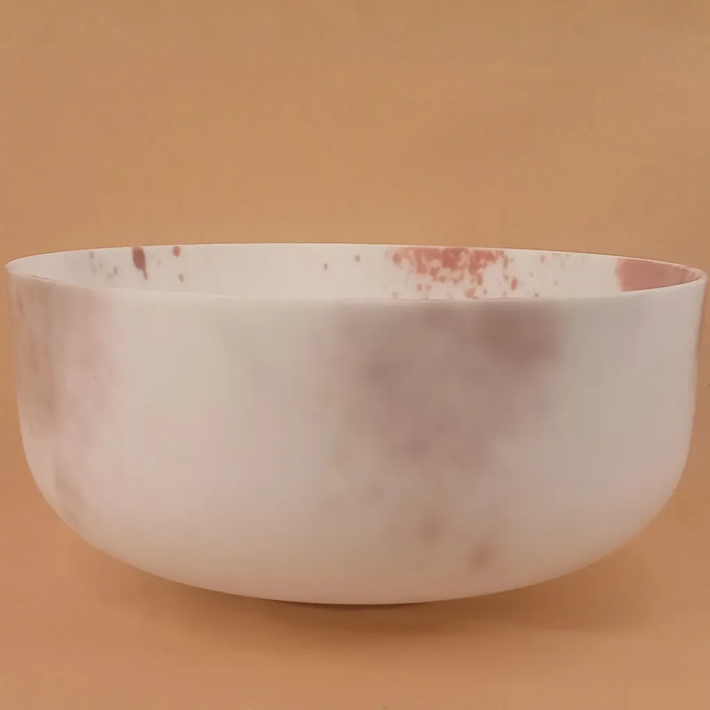 [2152] Dragon's Blood Tree Resin Infused Quartz Crystal Singing Bowl | 12" | 3B+33 | 251 Hz