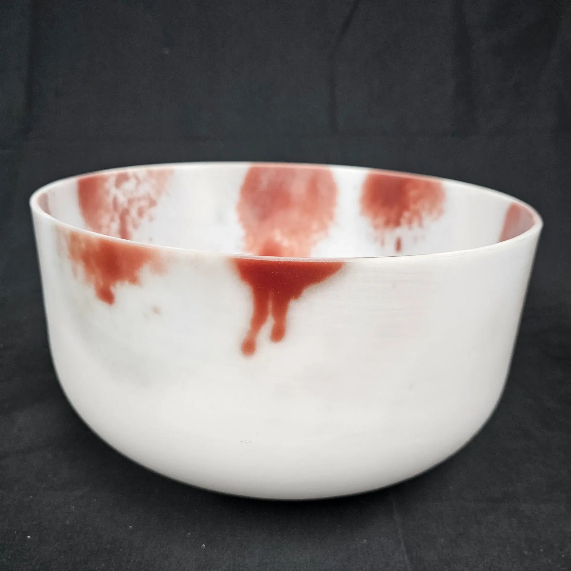 [2154] [#2154] 12" Dragon's Blood Tree Resin Infused Quartz Crystal Singing Bowl | 3A+45 | 226 Hz