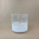 Pure Epsom Salt Quartz Crystal Singing Bowl | 6.5" G Note (-48) | Grounding Frequencies | #2186